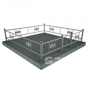 Ограда из нержавейки ОН-09 изображение