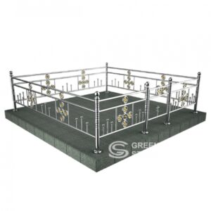Ограда из нержавейки ОН-27 изображение